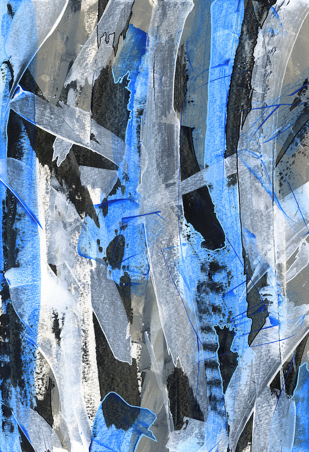 No.2 Blue - Original on Paper