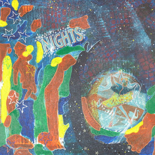 Dance of the Hours - Original Abstract Painting by Helen Simmonds