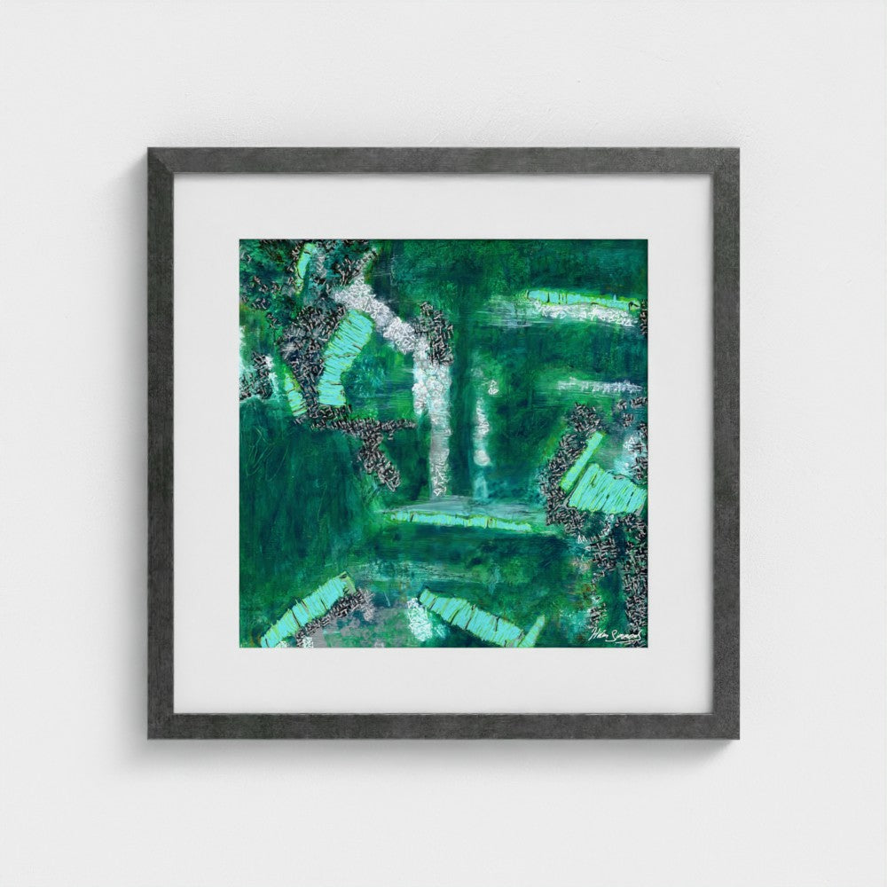 Emerald - Paper Art Print