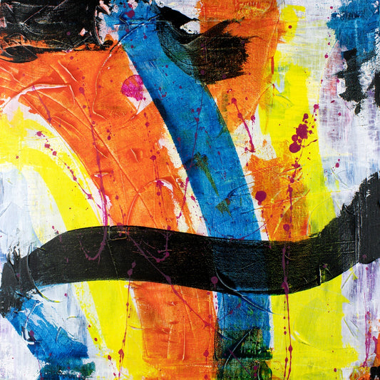 Feel Good - Original Abstract Painting by Helen Simmonds