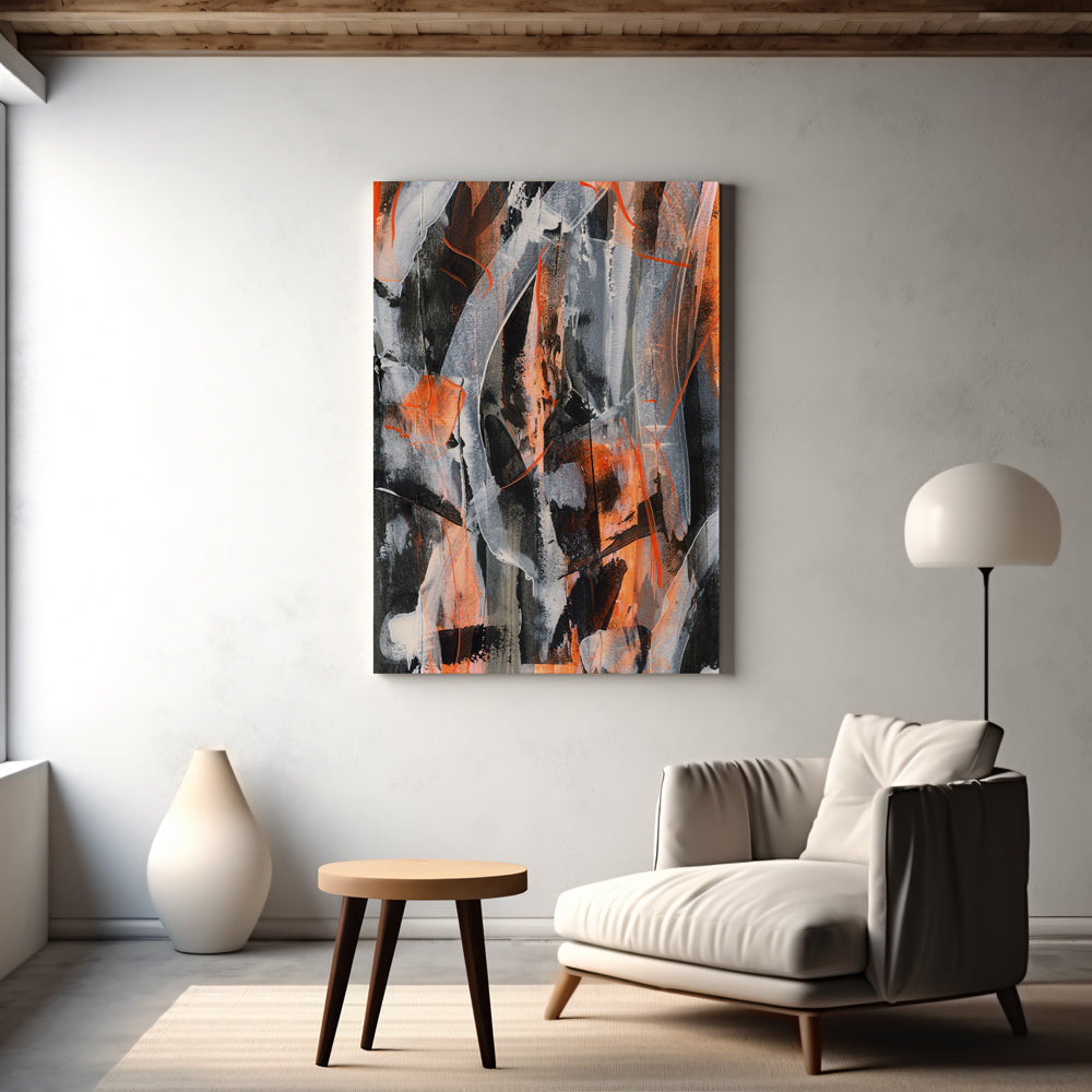 No.5 Orange - Canvas Art Print