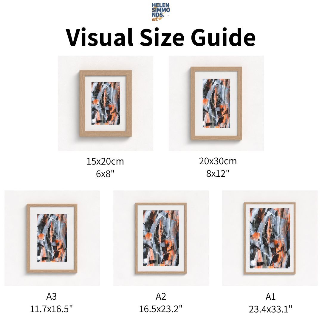 No.5 Orange - Paper Art Print