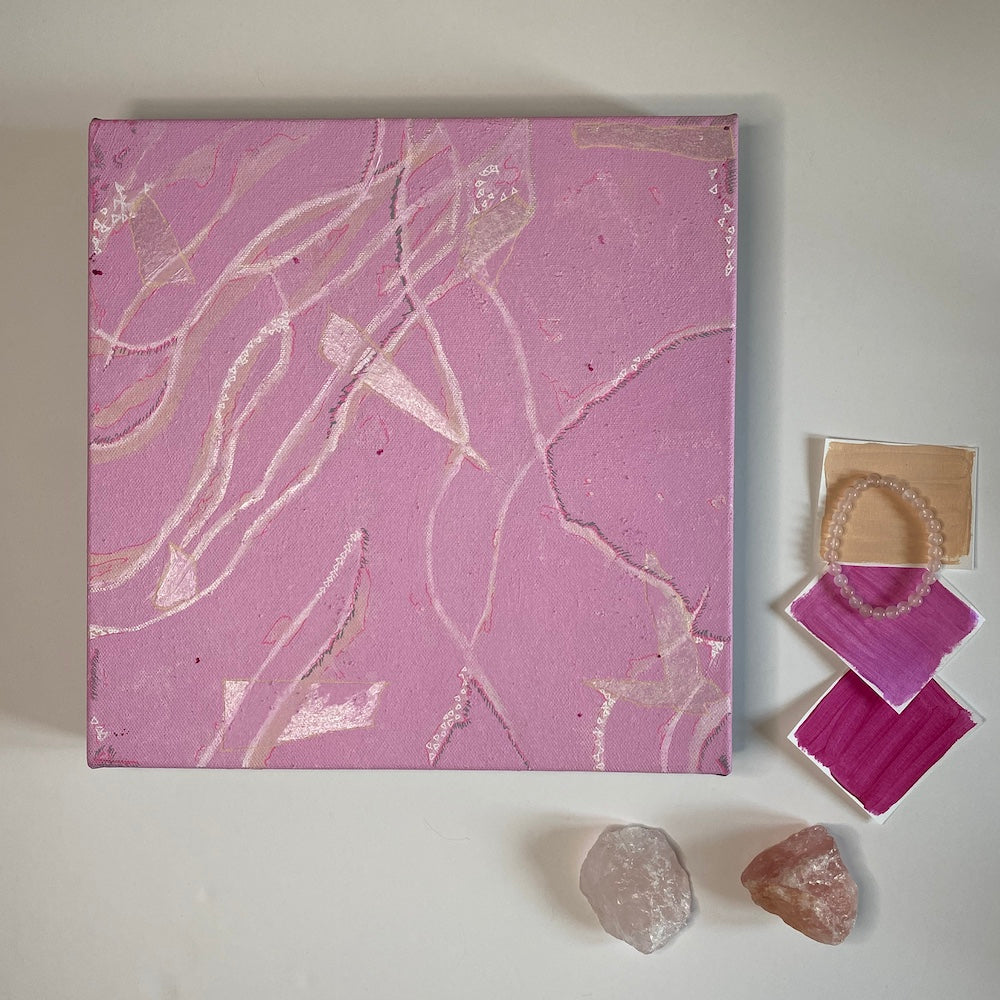Rose Quartz - Original on Canvas