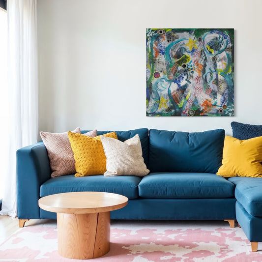 Stars and Spiros - Original on Canvas