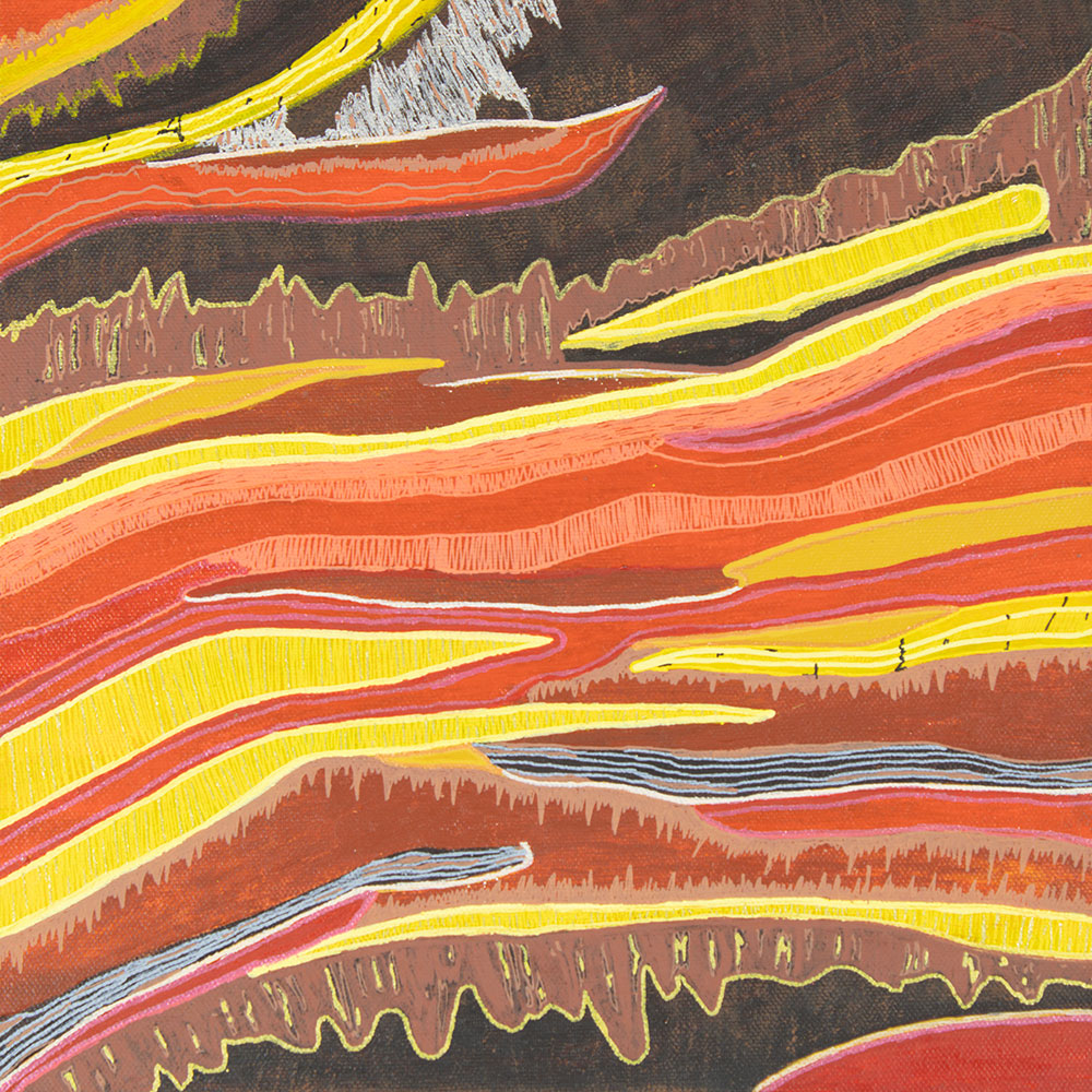Brown-red uplifting abstract wall art original