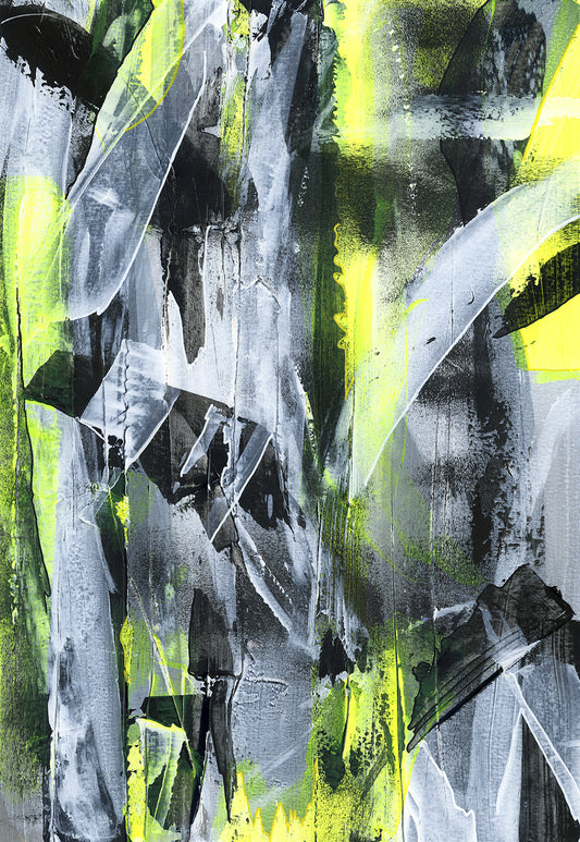 No.3 Yellow - Original Abstract Painting by Helen Simmonds