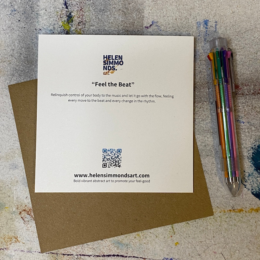 Feel the Beat - Fine Art Greeting Card