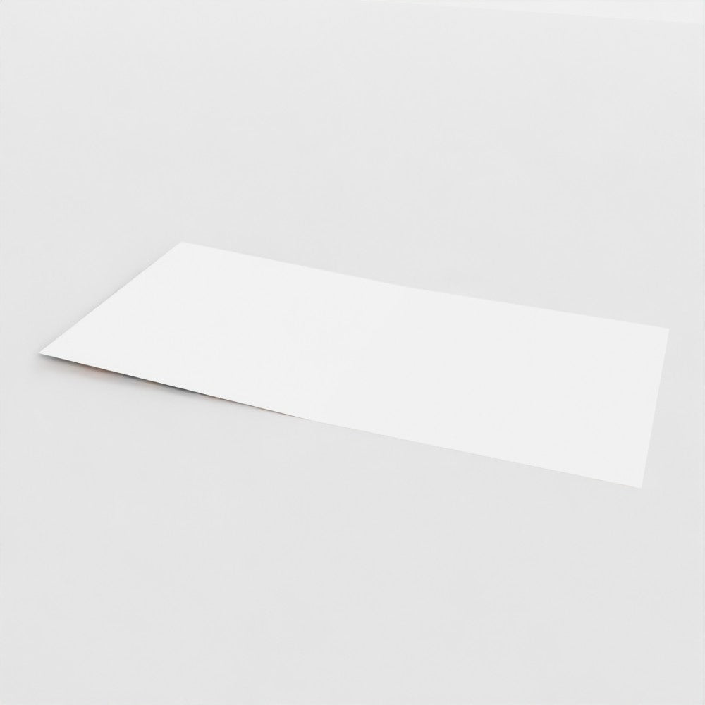 the blank interior of a square greeting card