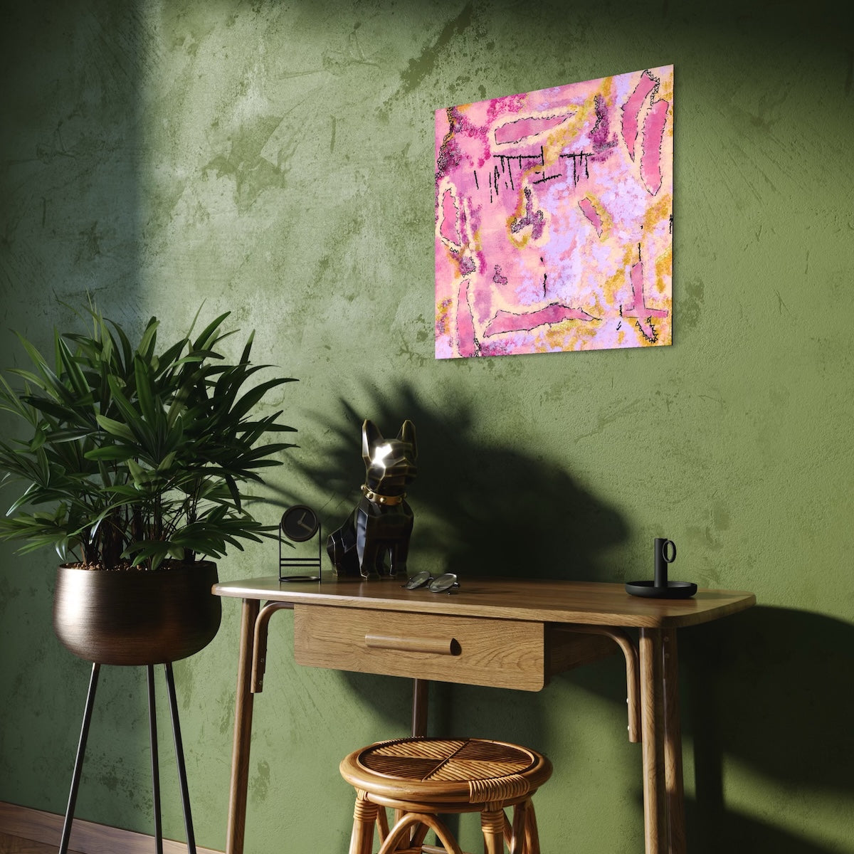 Rhodonite - Paper Art Print