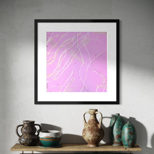 Rose Quartz - Paper Art Print