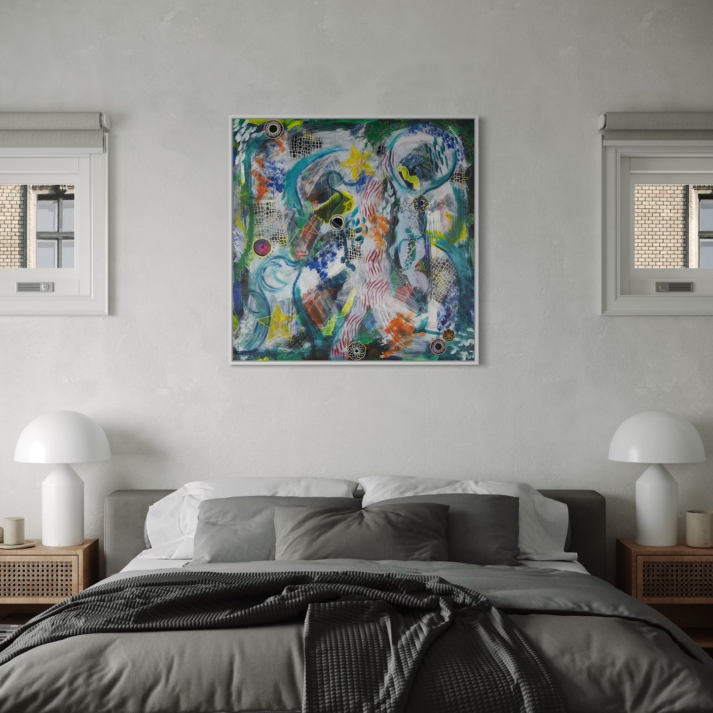 Stars and Spiros - Canvas Art Print