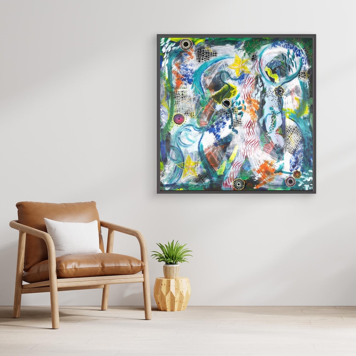 Stars and Spiros - Canvas Art Print