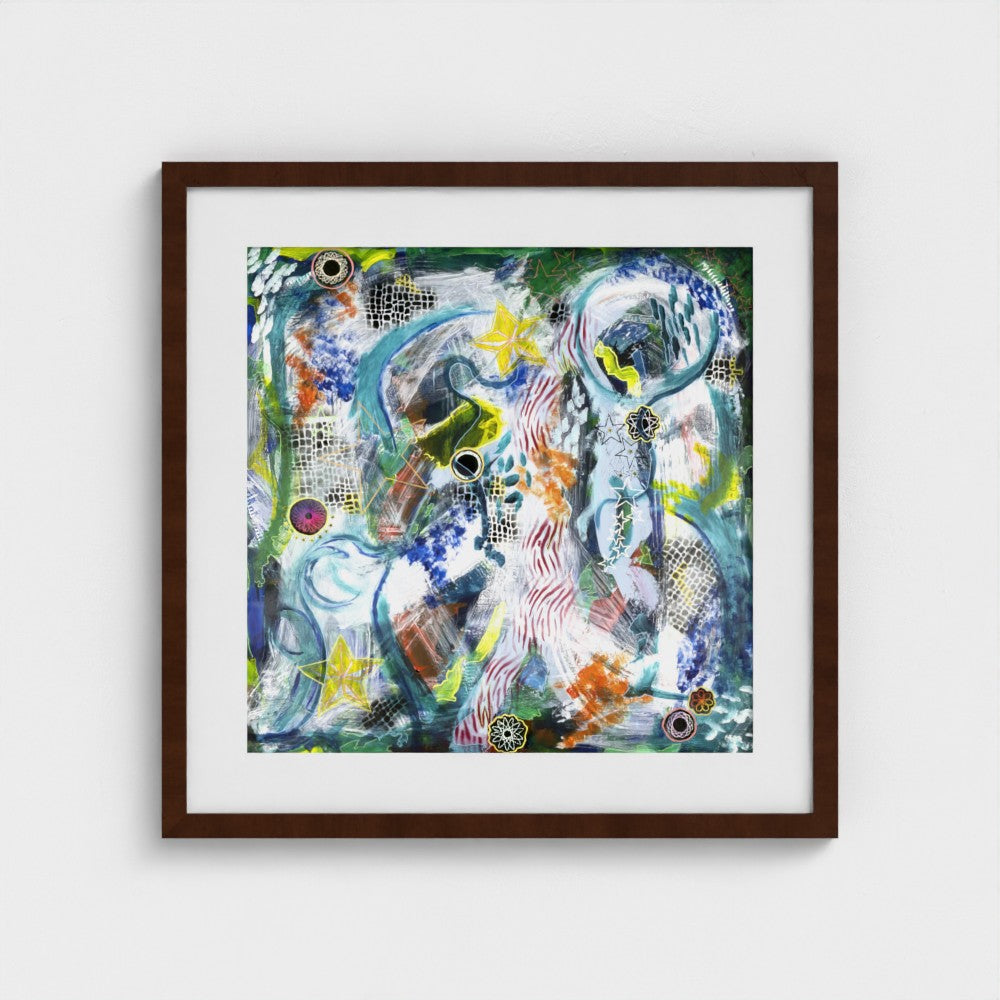 Stars and Spiros - Fine Art Paper Print