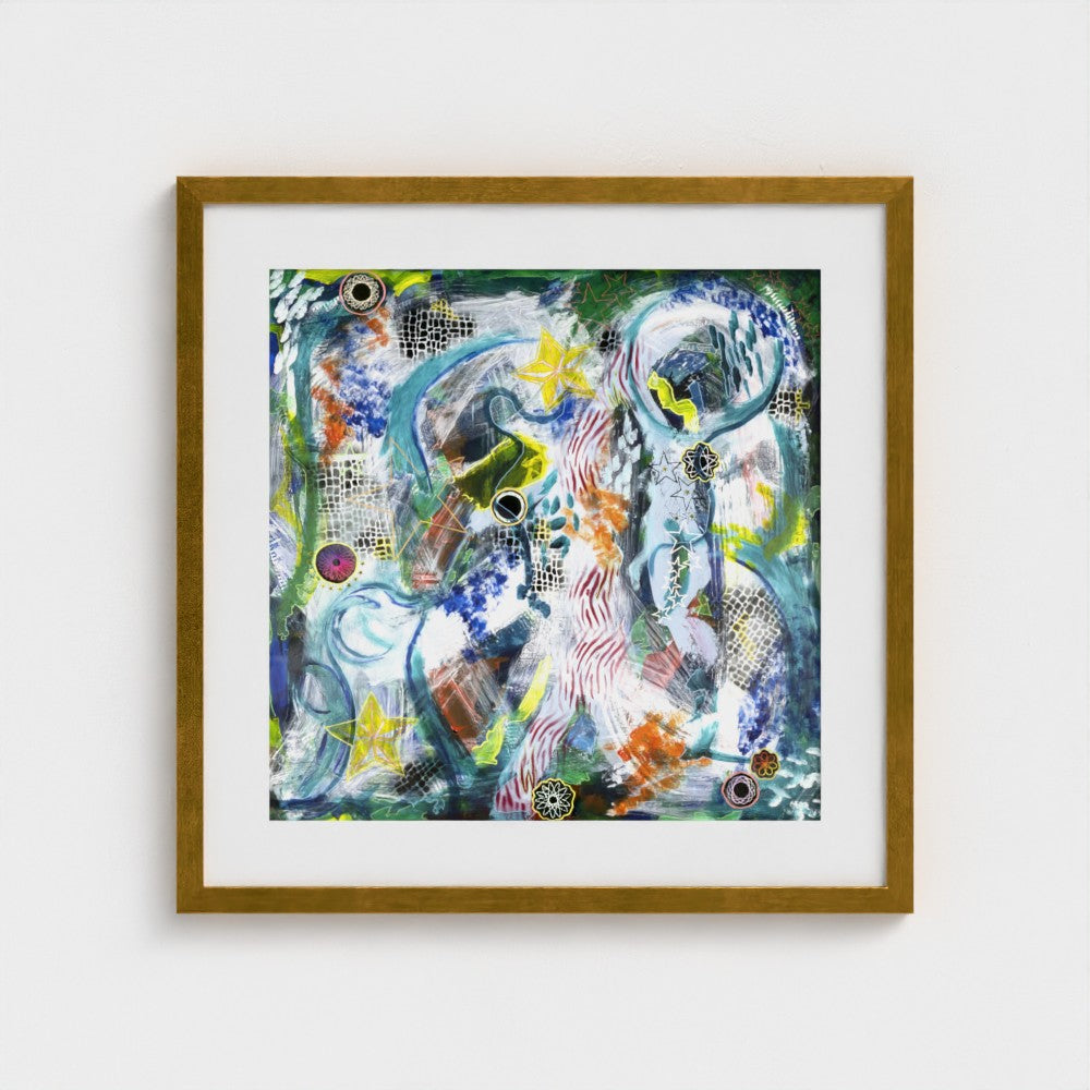 Stars and Spiros - Fine Art Paper Print