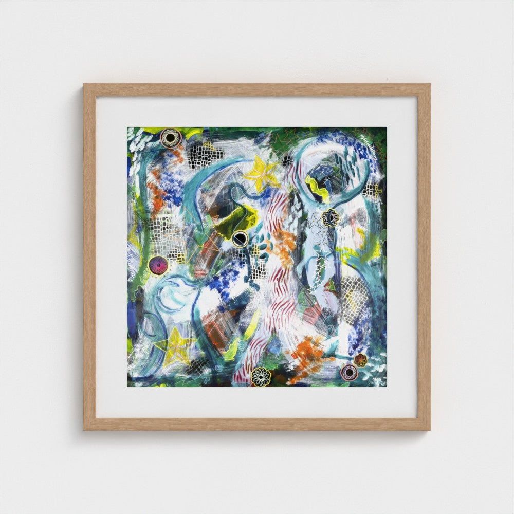 Stars and Spiros - Fine Art Paper Print