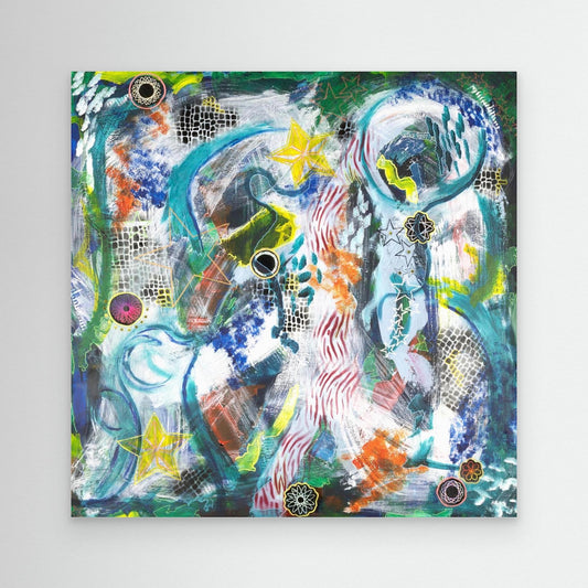 Stars and Spiros - Canvas Art Print