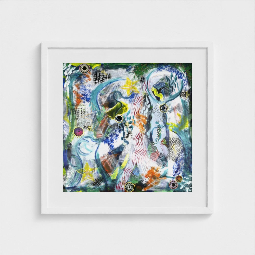 Stars and Spiros - Fine Art Paper Print
