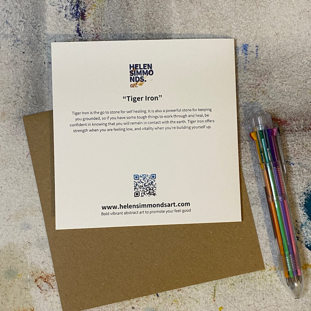 Tiger Iron - Fine Art Greeting Card