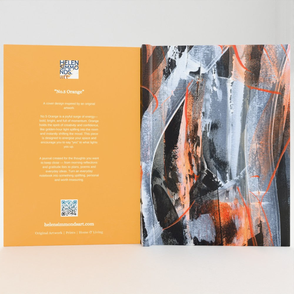 No.5 Orange - A4 Hardback Journal