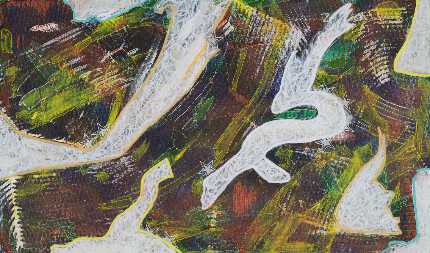 Cosmic Roulette - Original on Canvas