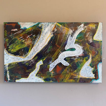 Cosmic Roulette - Original on Canvas