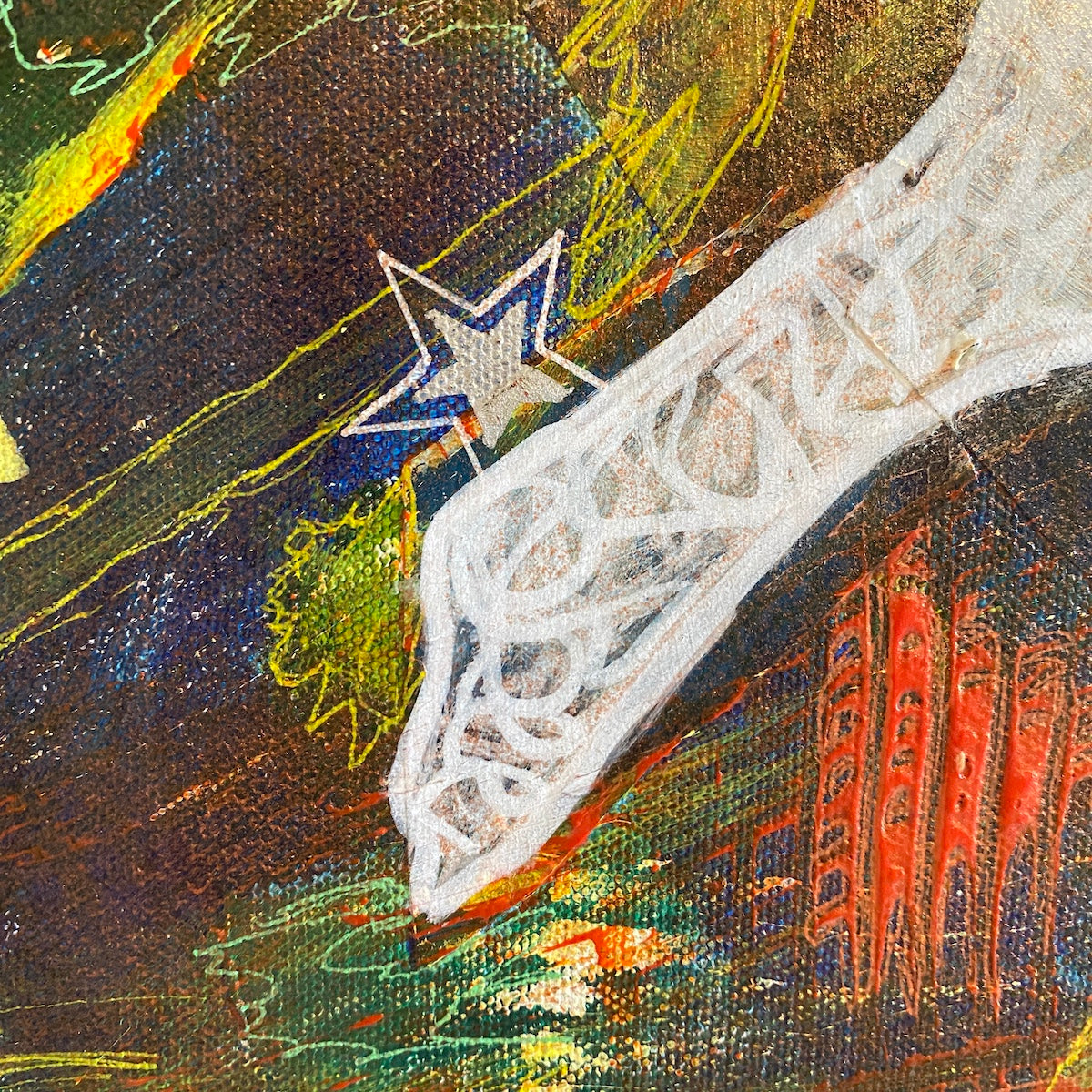Cosmic Roulette - Original on Canvas