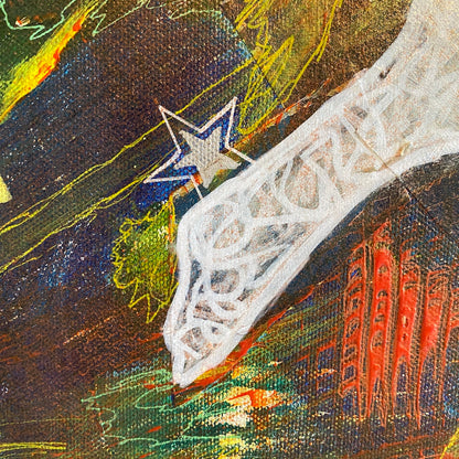Cosmic Roulette - Original on Canvas