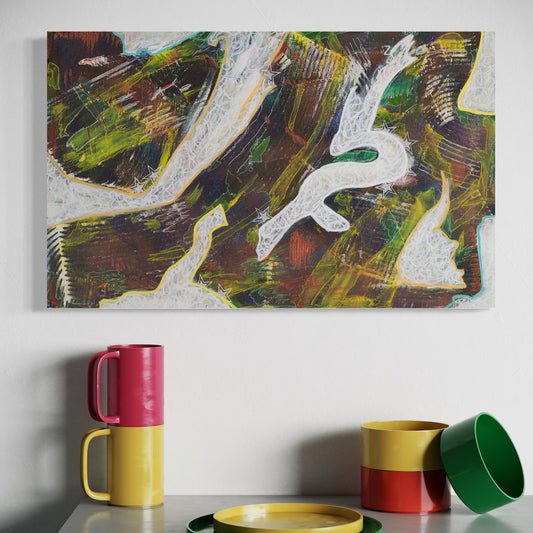 Cosmic Roulette - Original on Canvas