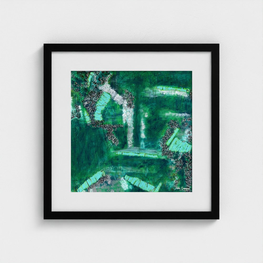 Emerald - Paper Art Print