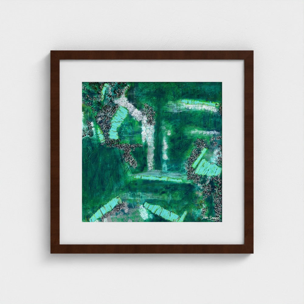 Emerald - Paper Art Print