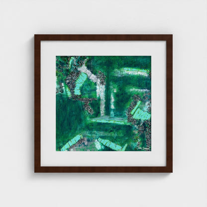 Emerald - Paper Art Print