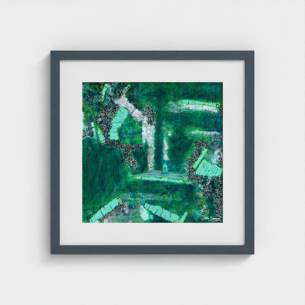 Emerald - Paper Art Print
