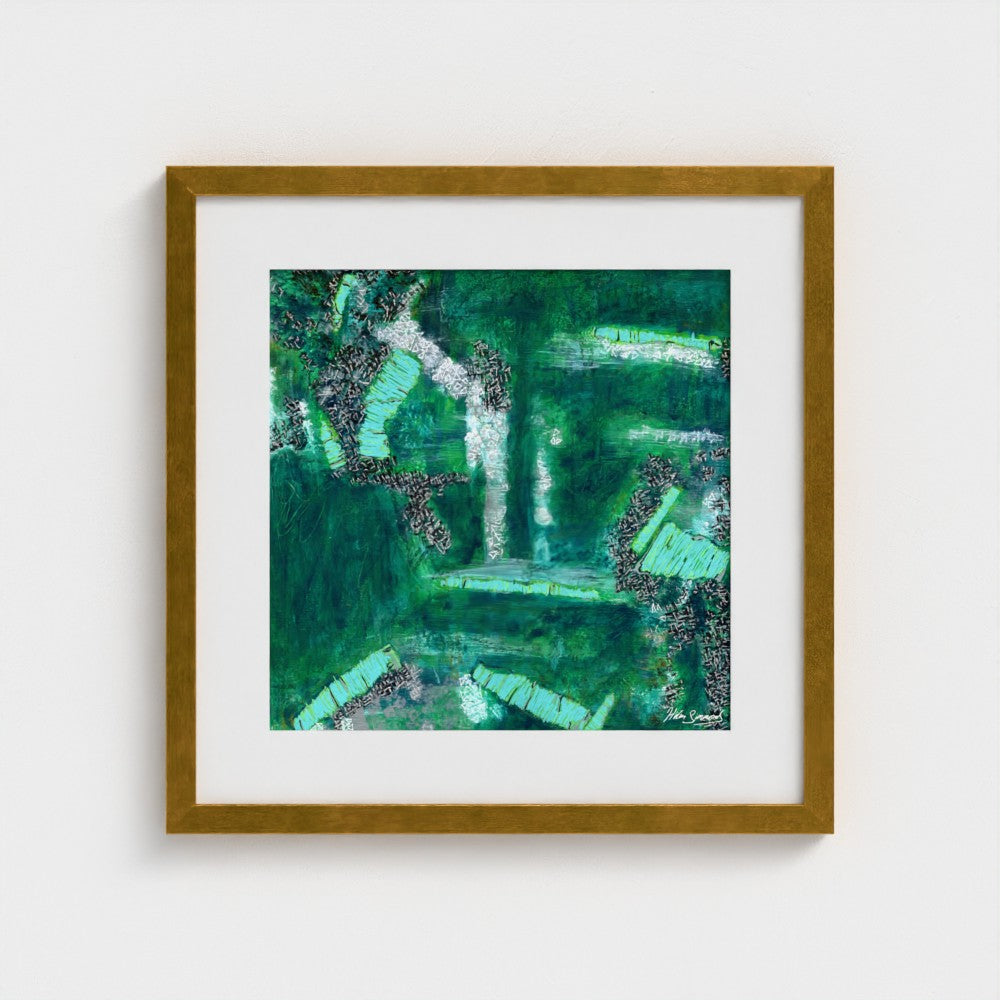 Emerald - Paper Art Print
