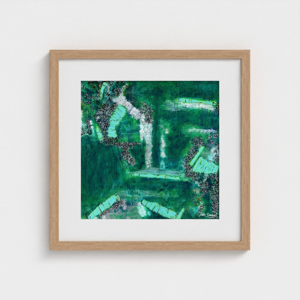Emerald - Paper Art Print
