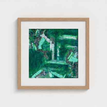 Emerald - Paper Art Print