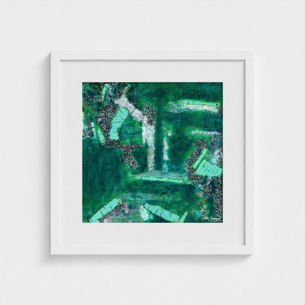 Emerald - Paper Art Print