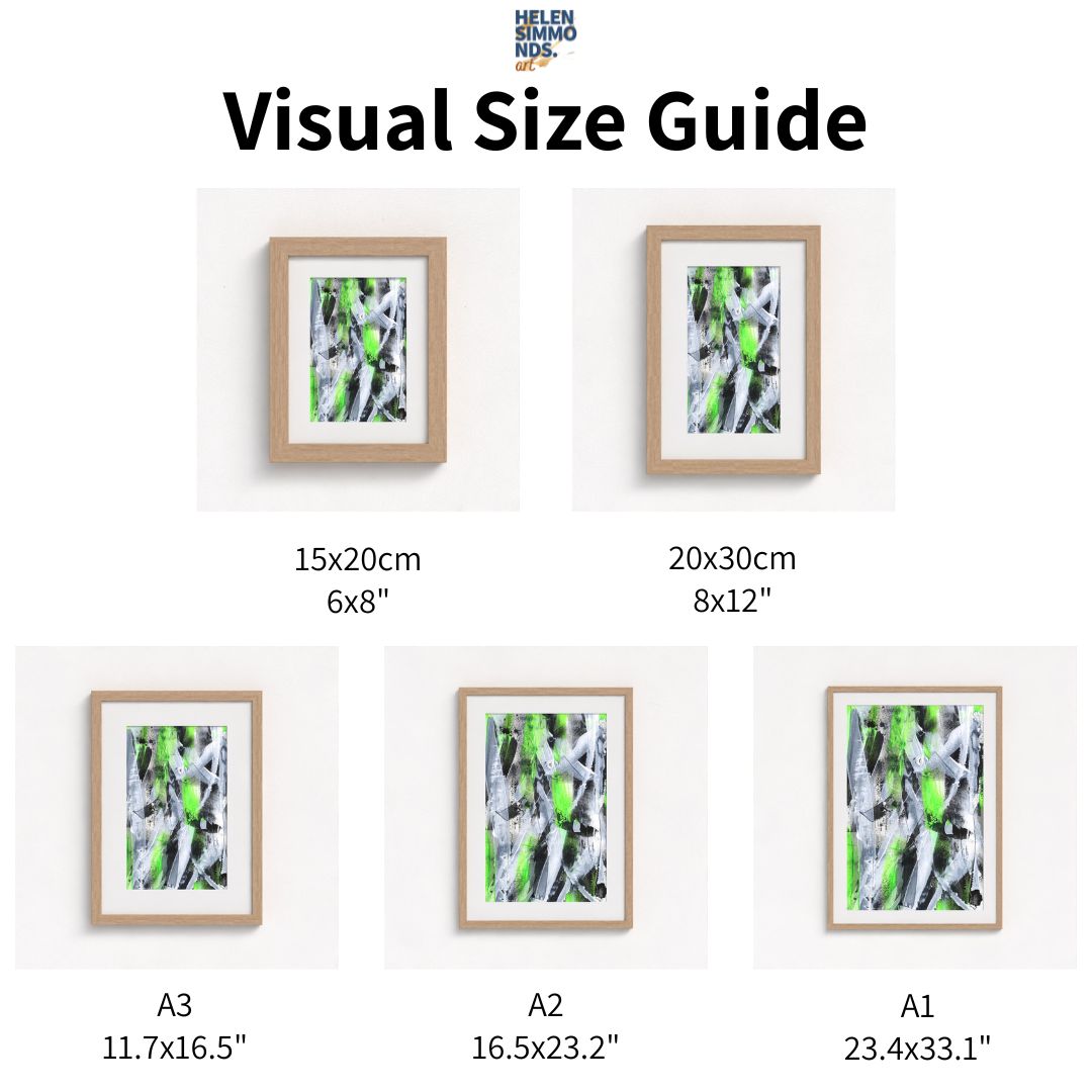 No.1 Green - Paper Art Print