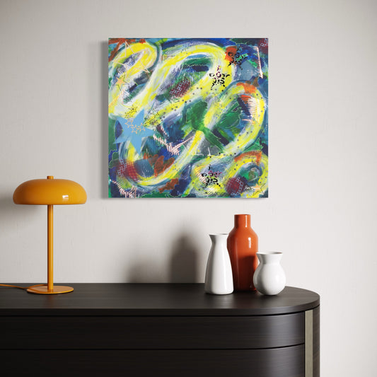 Cosmos - Original Abstract Painting by Helen Simmonds