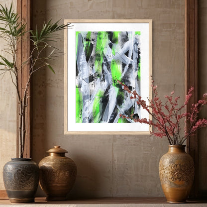 No.1 Green - Paper Art Print