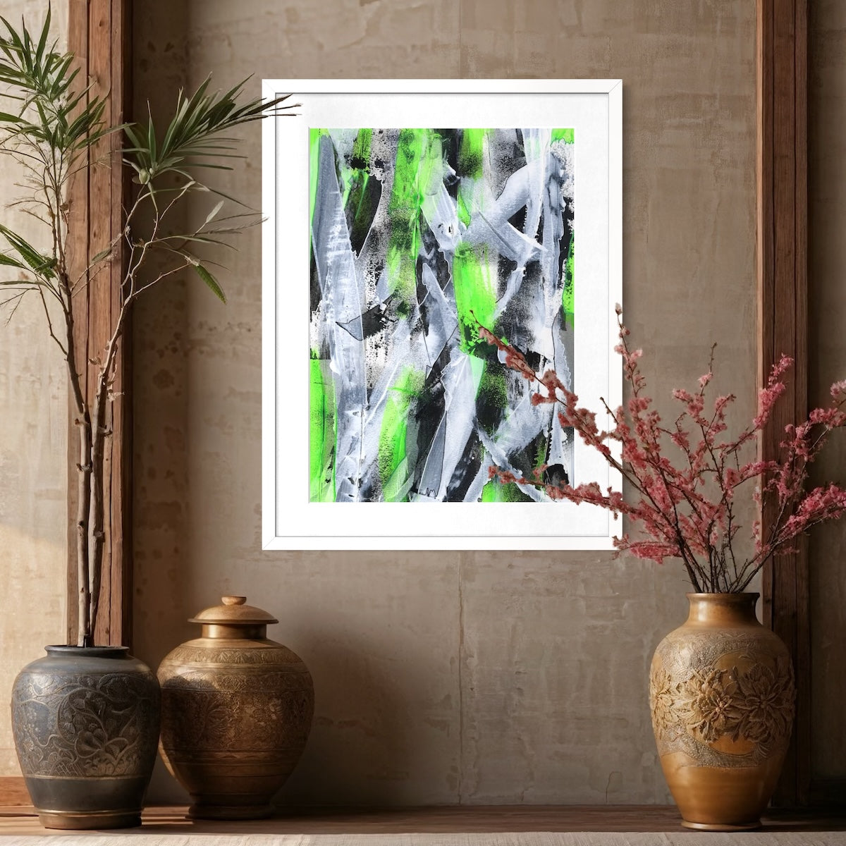 No.1 Green - Paper Art Print