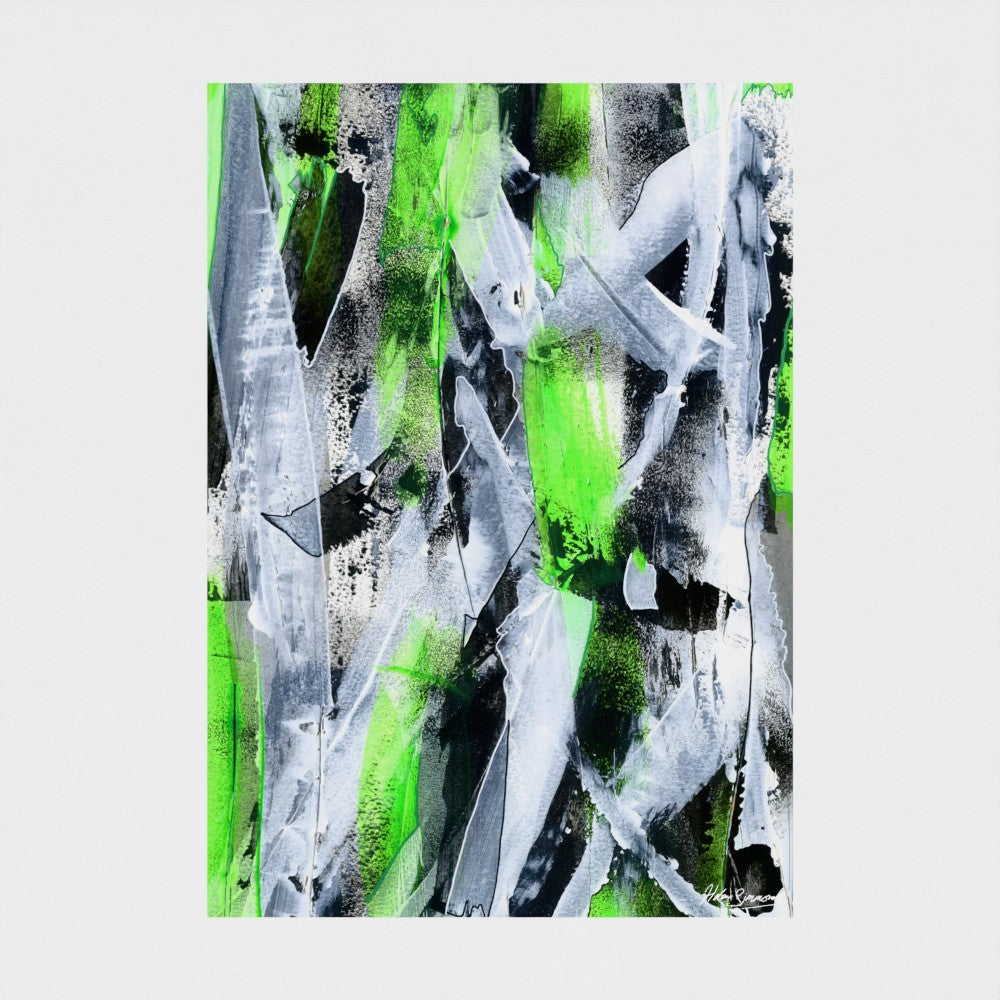 No.1 Green - Paper Art Print