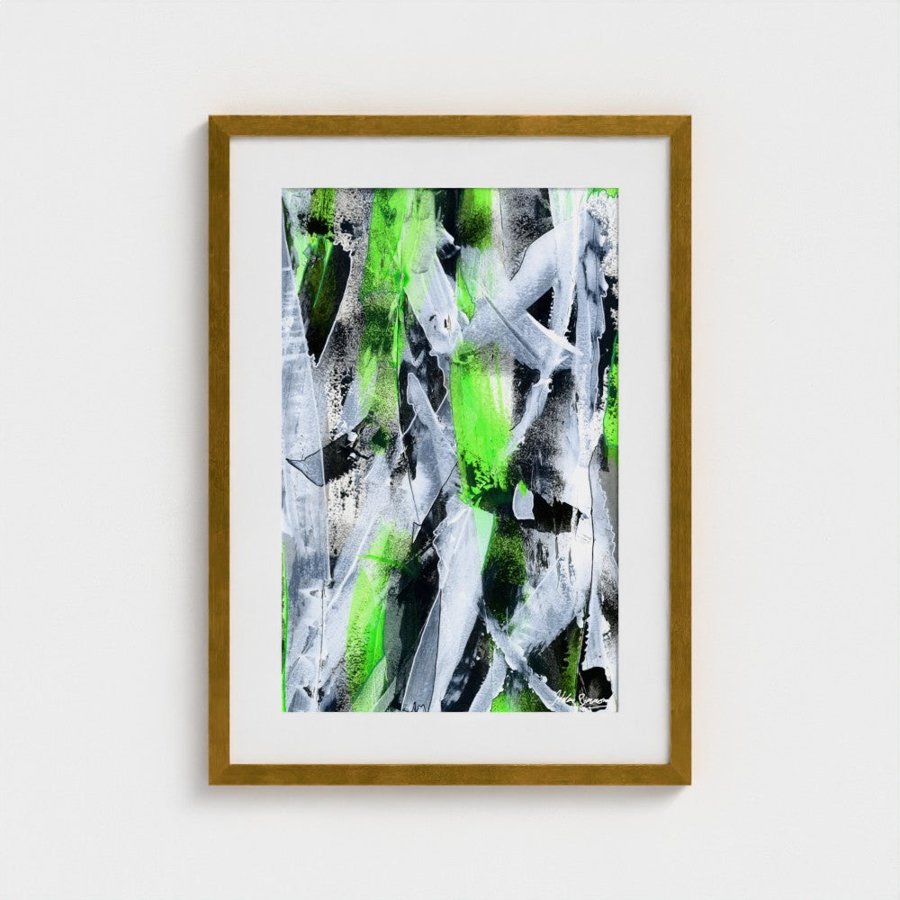 No.1 Green - Paper Art Print