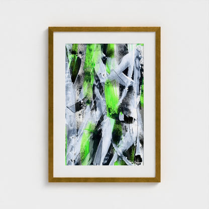 No.1 Green - Paper Art Print