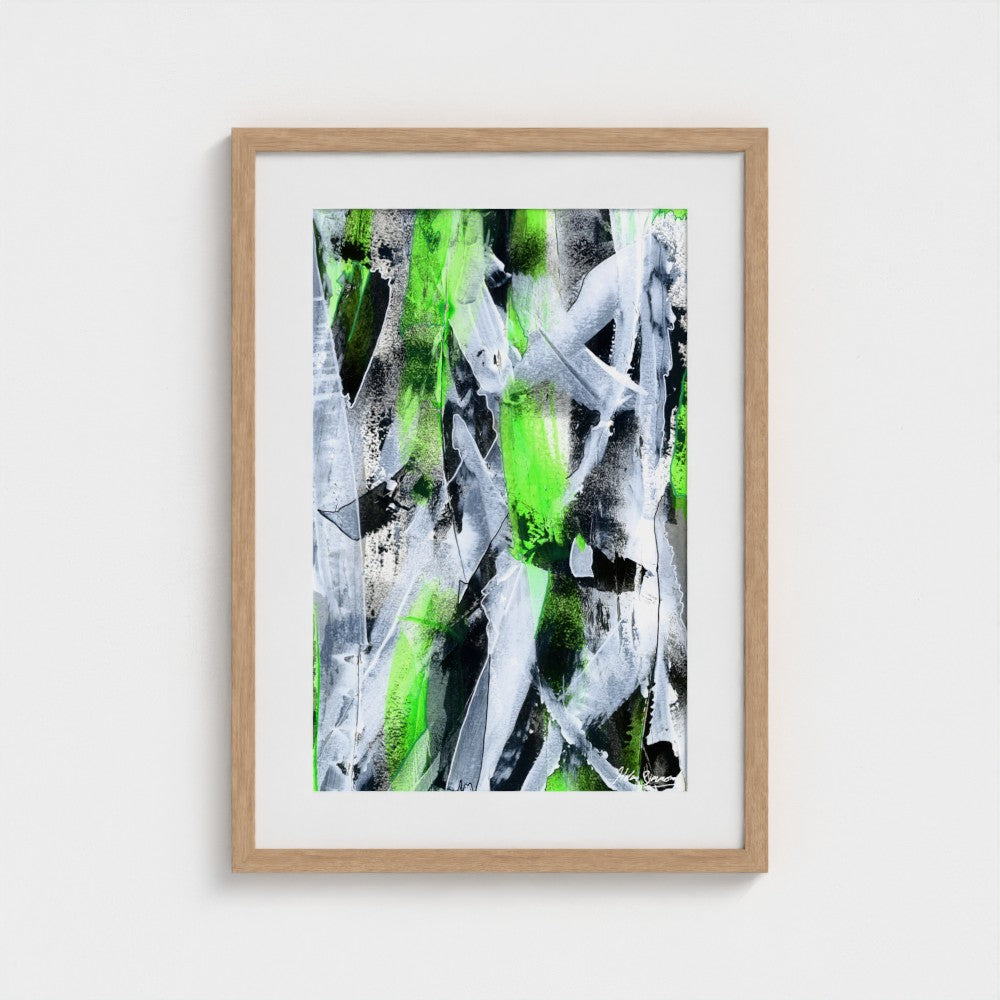 No.1 Green - Paper Art Print