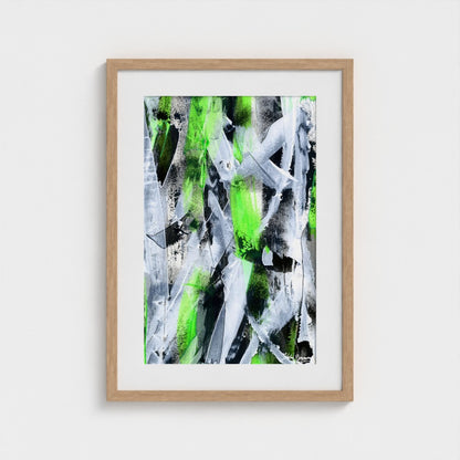 No.1 Green - Paper Art Print
