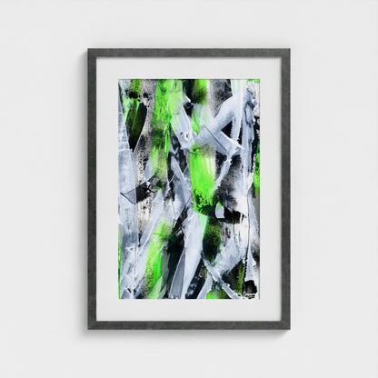 No.1 Green - Paper Art Print