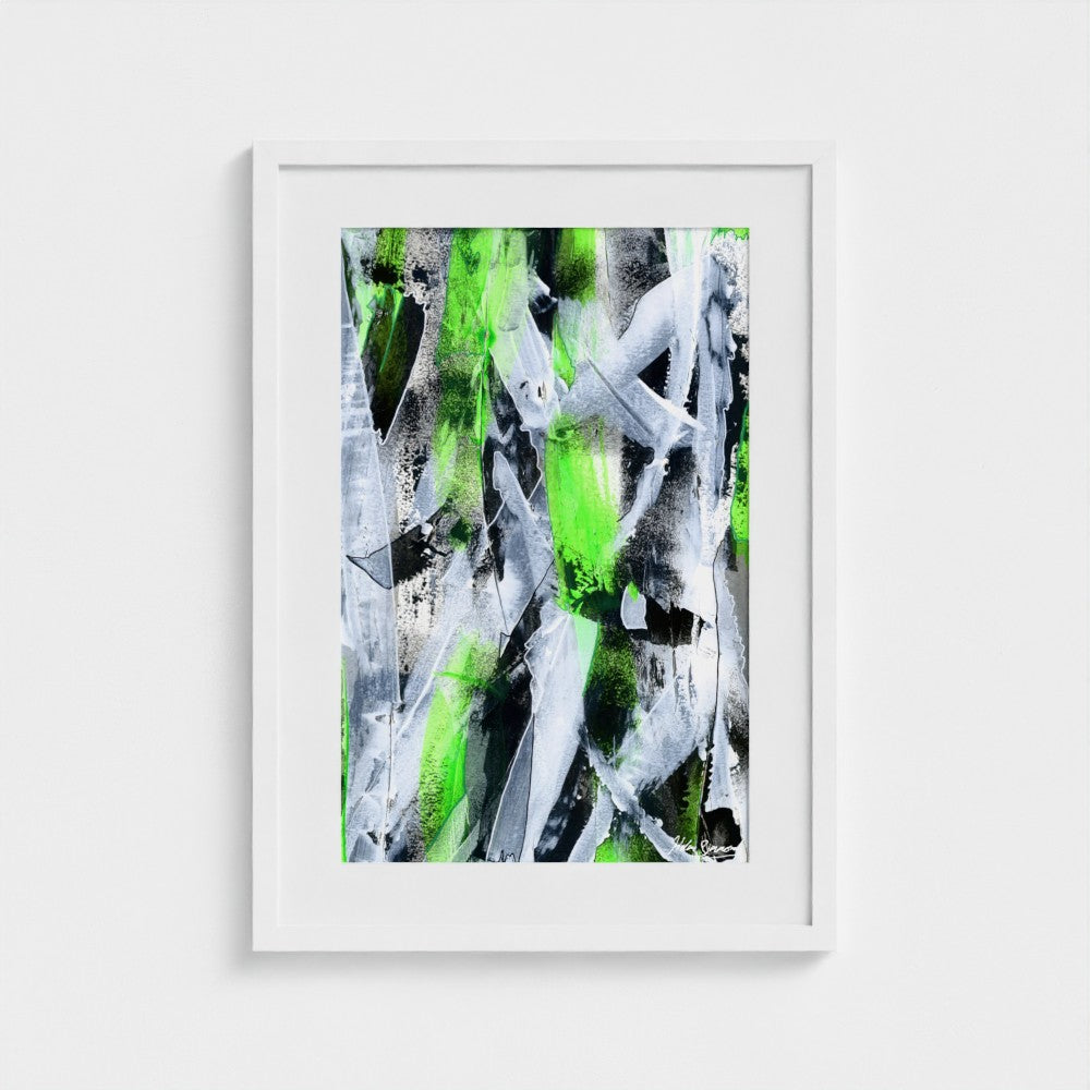 No.1 Green - Paper Art Print