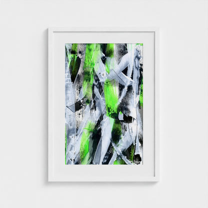 No.1 Green - Paper Art Print