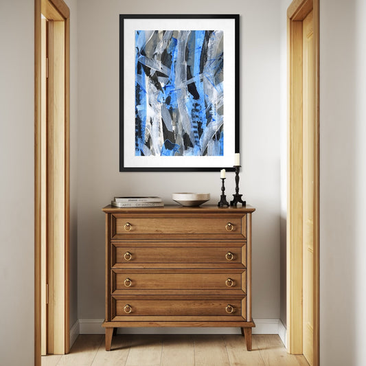 No.2 Blue - Paper Art Print