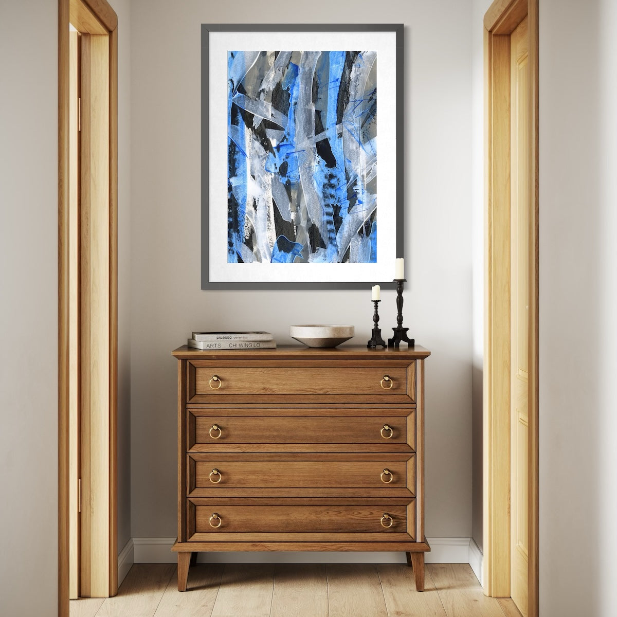 No.2 Blue - Paper Art Print